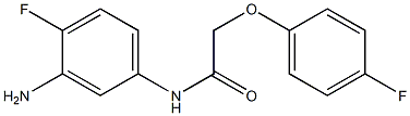 N-(3-amino-4-fluorophenyl)-2-(4-fluorophenoxy)acetamide 化学構造式