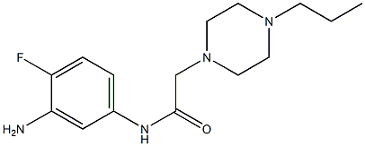 N-(3-amino-4-fluorophenyl)-2-(4-propylpiperazin-1-yl)acetamide Structure