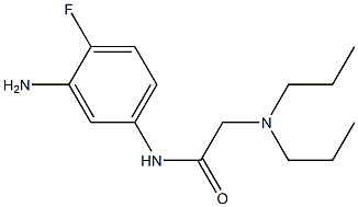 N-(3-amino-4-fluorophenyl)-2-(dipropylamino)acetamide 结构式
