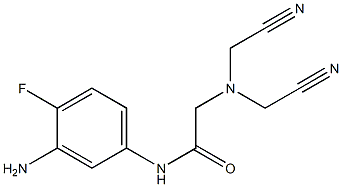 N-(3-amino-4-fluorophenyl)-2-[bis(cyanomethyl)amino]acetamide Structure