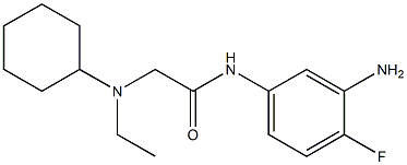 N-(3-amino-4-fluorophenyl)-2-[cyclohexyl(ethyl)amino]acetamide Structure