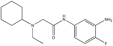 N-(3-amino-4-fluorophenyl)-2-[cyclohexyl(ethyl)amino]acetamide Struktur