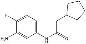 N-(3-amino-4-fluorophenyl)-2-cyclopentylacetamide Structure