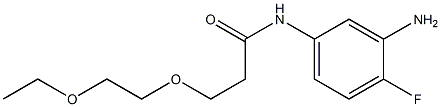 N-(3-amino-4-fluorophenyl)-3-(2-ethoxyethoxy)propanamide Structure