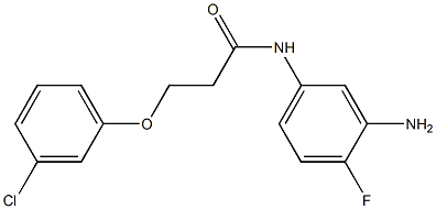  N-(3-amino-4-fluorophenyl)-3-(3-chlorophenoxy)propanamide