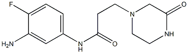 N-(3-amino-4-fluorophenyl)-3-(3-oxopiperazin-1-yl)propanamide|