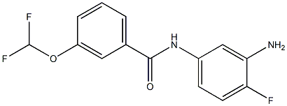 N-(3-amino-4-fluorophenyl)-3-(difluoromethoxy)benzamide Struktur