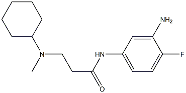 N-(3-amino-4-fluorophenyl)-3-[cyclohexyl(methyl)amino]propanamide|