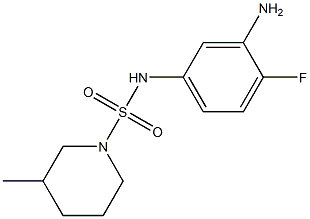 N-(3-amino-4-fluorophenyl)-3-methylpiperidine-1-sulfonamide Struktur