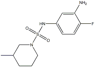 N-(3-amino-4-fluorophenyl)-3-methylpiperidine-1-sulfonamide Structure