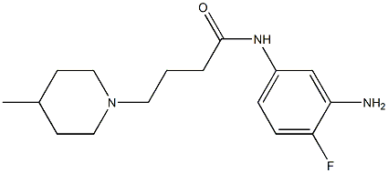 N-(3-amino-4-fluorophenyl)-4-(4-methylpiperidin-1-yl)butanamide