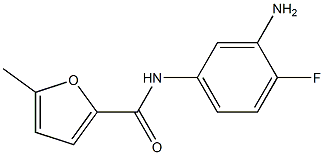 N-(3-amino-4-fluorophenyl)-5-methylfuran-2-carboxamide 结构式