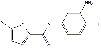 N-(3-amino-4-fluorophenyl)-5-methylfuran-2-carboxamide,,结构式