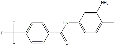 N-(3-amino-4-methylphenyl)-4-(trifluoromethyl)benzamide,,结构式