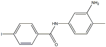 N-(3-amino-4-methylphenyl)-4-iodobenzamide 结构式