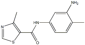 N-(3-amino-4-methylphenyl)-4-methyl-1,3-thiazole-5-carboxamide Structure