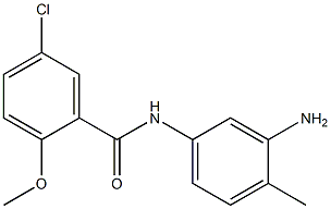 N-(3-amino-4-methylphenyl)-5-chloro-2-methoxybenzamide 结构式
