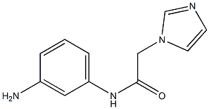 N-(3-aminophenyl)-2-(1H-imidazol-1-yl)acetamide Structure