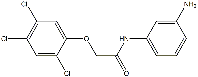 N-(3-aminophenyl)-2-(2,4,5-trichlorophenoxy)acetamide Struktur