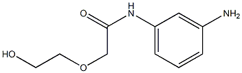 N-(3-aminophenyl)-2-(2-hydroxyethoxy)acetamide Struktur
