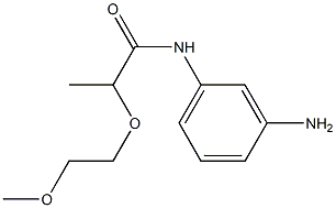 N-(3-aminophenyl)-2-(2-methoxyethoxy)propanamide 化学構造式