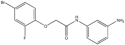 N-(3-aminophenyl)-2-(4-bromo-2-fluorophenoxy)acetamide 结构式