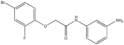 N-(3-aminophenyl)-2-(4-bromo-2-fluorophenoxy)acetamide,,结构式