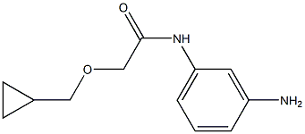 N-(3-aminophenyl)-2-(cyclopropylmethoxy)acetamide 结构式