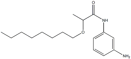 N-(3-aminophenyl)-2-(octyloxy)propanamide Struktur