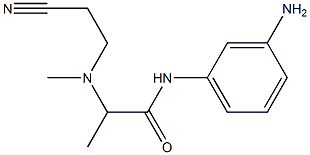 N-(3-aminophenyl)-2-[(2-cyanoethyl)(methyl)amino]propanamide Struktur