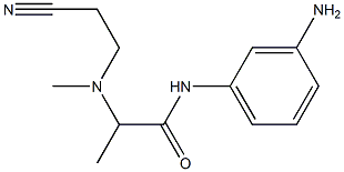 N-(3-aminophenyl)-2-[(2-cyanoethyl)(methyl)amino]propanamide Structure