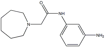 N-(3-aminophenyl)-2-azepan-1-ylacetamide 结构式