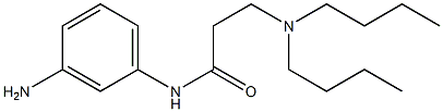 N-(3-aminophenyl)-3-(dibutylamino)propanamide Struktur