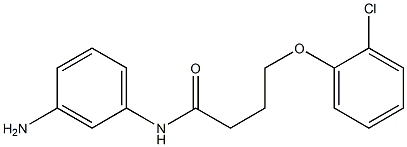 N-(3-aminophenyl)-4-(2-chlorophenoxy)butanamide Structure