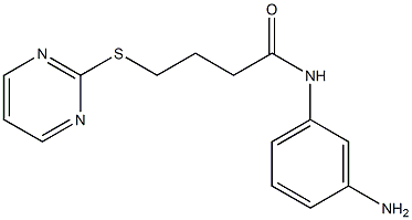 N-(3-aminophenyl)-4-(pyrimidin-2-ylsulfanyl)butanamide