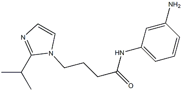 N-(3-aminophenyl)-4-[2-(propan-2-yl)-1H-imidazol-1-yl]butanamide Structure