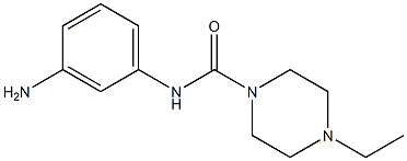 N-(3-aminophenyl)-4-ethylpiperazine-1-carboxamide,,结构式