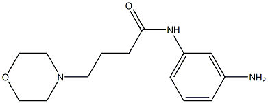 N-(3-aminophenyl)-4-morpholin-4-ylbutanamide Structure