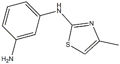 N-(3-aminophenyl)-N-(4-methyl-1,3-thiazol-2-yl)amine Struktur