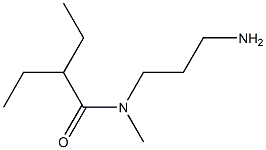 N-(3-aminopropyl)-2-ethyl-N-methylbutanamide Struktur