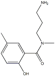 N-(3-aminopropyl)-2-hydroxy-N,5-dimethylbenzamide,,结构式