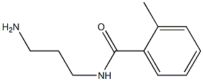 N-(3-aminopropyl)-2-methylbenzamide 化学構造式