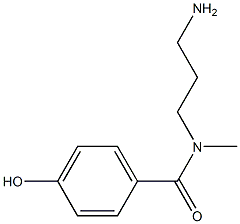 N-(3-aminopropyl)-4-hydroxy-N-methylbenzamide Struktur