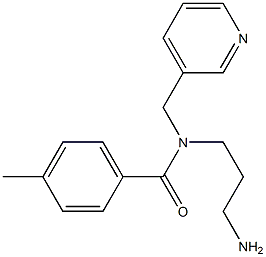 N-(3-aminopropyl)-4-methyl-N-(pyridin-3-ylmethyl)benzamide|