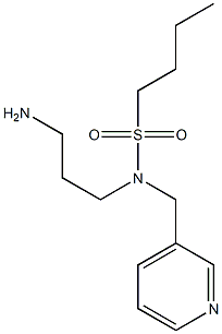 N-(3-aminopropyl)-N-(pyridin-3-ylmethyl)butane-1-sulfonamide Structure