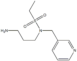 N-(3-aminopropyl)-N-(pyridin-3-ylmethyl)ethane-1-sulfonamide Structure