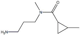 N-(3-aminopropyl)-N,2-dimethylcyclopropane-1-carboxamide