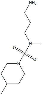 N-(3-aminopropyl)-N,4-dimethylpiperidine-1-sulfonamide Struktur