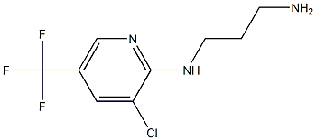 N-(3-aminopropyl)-N-[3-chloro-5-(trifluoromethyl)pyridin-2-yl]amine,,结构式