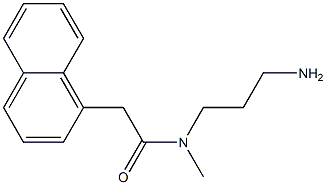 N-(3-aminopropyl)-N-methyl-2-(naphthalen-1-yl)acetamide Struktur